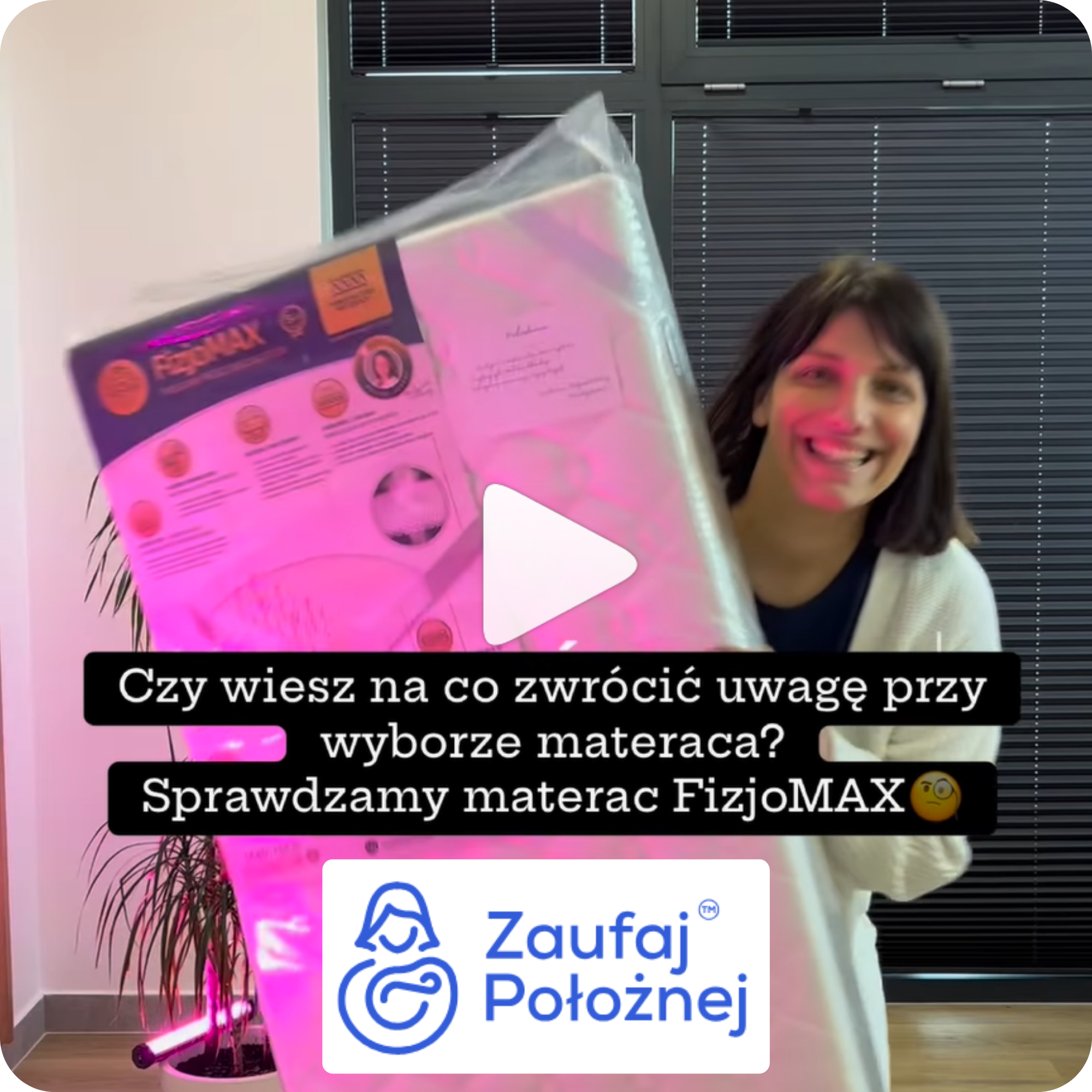 Test materace fizjomax przez Zaufaj Położne