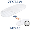 ZESTAW - Materac do gondoli 68x32 + Ochraniacz AIR PROTECT