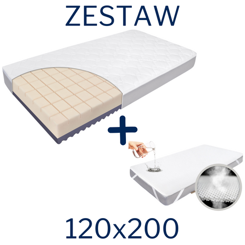  KIT - Mattress FizjoMAX Junior 120x200 + AIR PROTECT protector