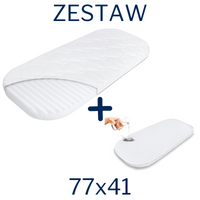 KIT - Kinderkraft Lovi 77x41 mattress + AIR PROTECT protector