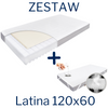  ZESTAW - Materac LATINA 120x60 + Ochraniacz AIR PROTECT