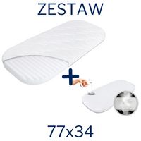 ZESTAW - Materac do gondoli 77x34 + Ochraniacz AIR PROTECT