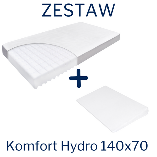 Set - KOMFORT Hydro mattress 120x60 + Crib wedge