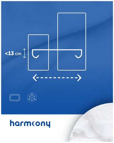 Ochraniacz na materac 90x200x13 Harmoony wodoodporny bambusowy