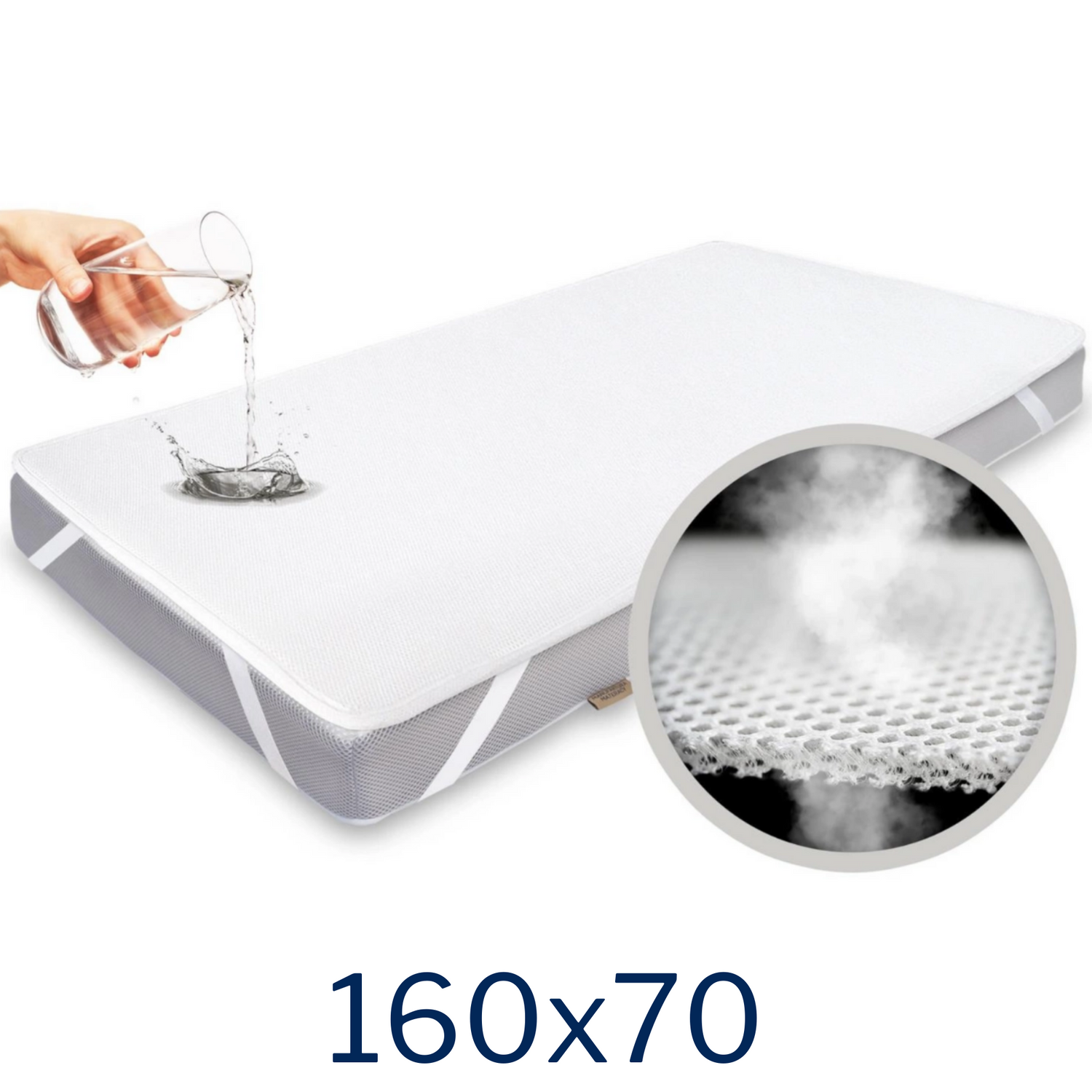 Ochraniacz na materac 160x70 Oddychający Wodoodporny