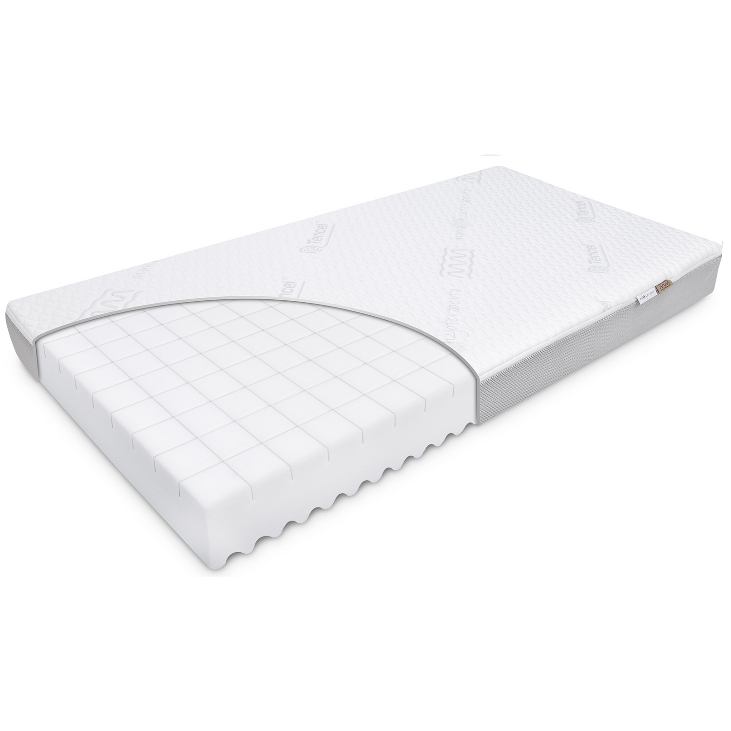 Materac 60x120 do łóżeczka z woskiem swolniającym wchłanianie cieczy