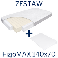 Set - FizjoMAX Baby 140x70 mattress + Crib wedge