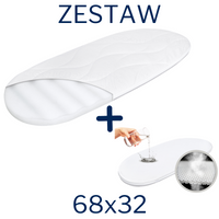 ZESTAW - Materac do gondoli 68x32 + Ochraniacz AIR PROTECT