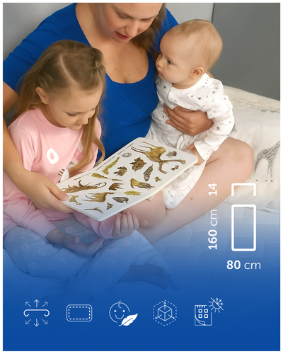 Prześcieradło Harmoony do łóżka 160x80 bawełniane z gumką