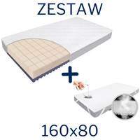 KIT - Mattress FizjoMAX Junior 160x80 + AIR PROTECT protector