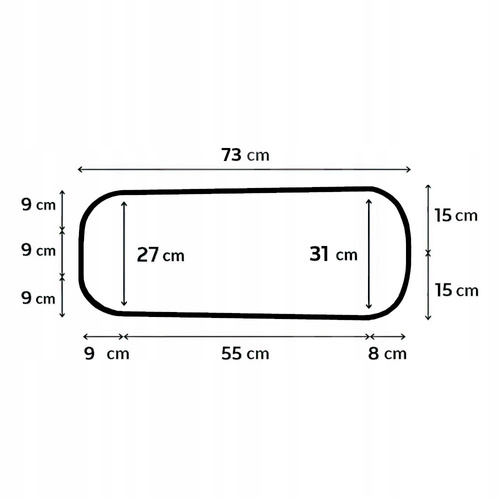 ZESTAW - Materac do gondoli 73x31 + Ochraniacz AIR PROTECT