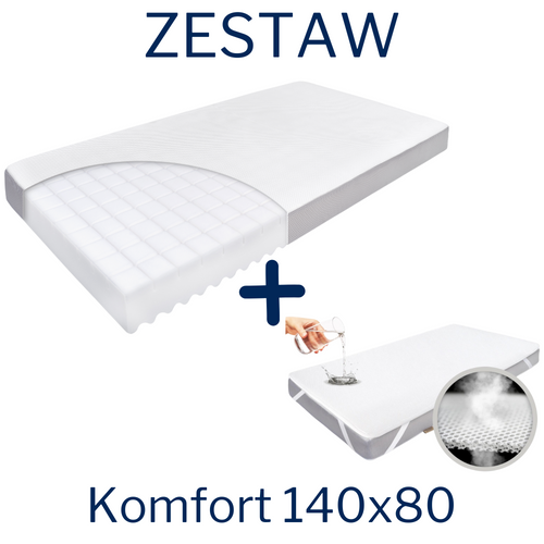  KIT - COMFORT mattress 140x70 + AIR PROTECT protector