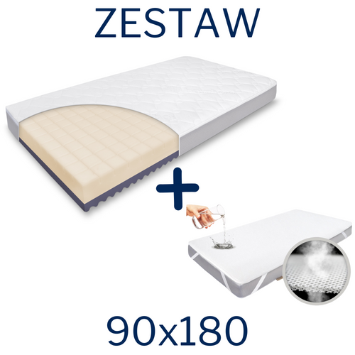  KIT - Mattress FizjoMAX Junior 90x180 + AIR PROTECT protector