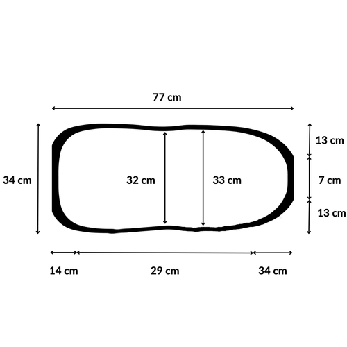 Materac do gondoli wózka 77x34 Piankowy