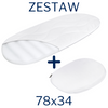 ZESTAW - Materac do gondoli 78x34 + Klin do Gondoli