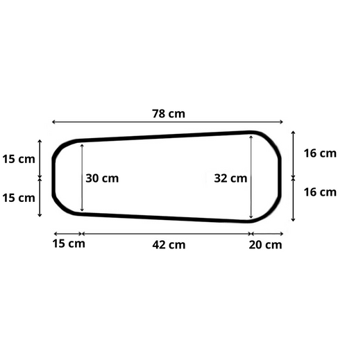 Materac do gondoli wózka 78x32 Piankowy