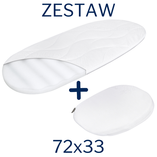 KIT - 72x33 AhojBaby gondola mattress + Crib wedge