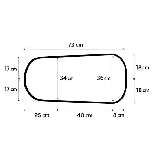 KIT - 73x36 gondola mattress + AIR PROTECT protector + Crib wedge