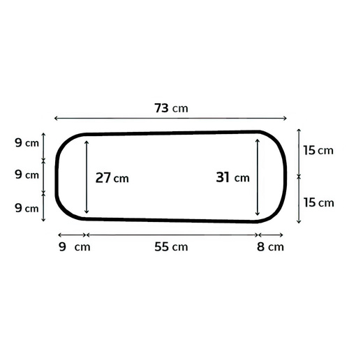 ZESTAW - Materac do gondoli 73x31 + Ochraniacz AIR PROTECT + Klin do Gondoli