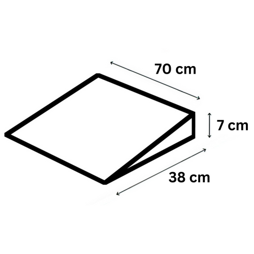 Anti-reflux wedge for crib 70x38x7