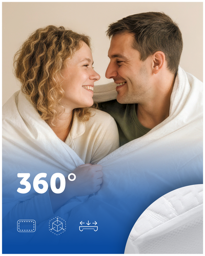 Ochraniacz na materac 120x200x25 Harmoony wodoodporny bambusowy