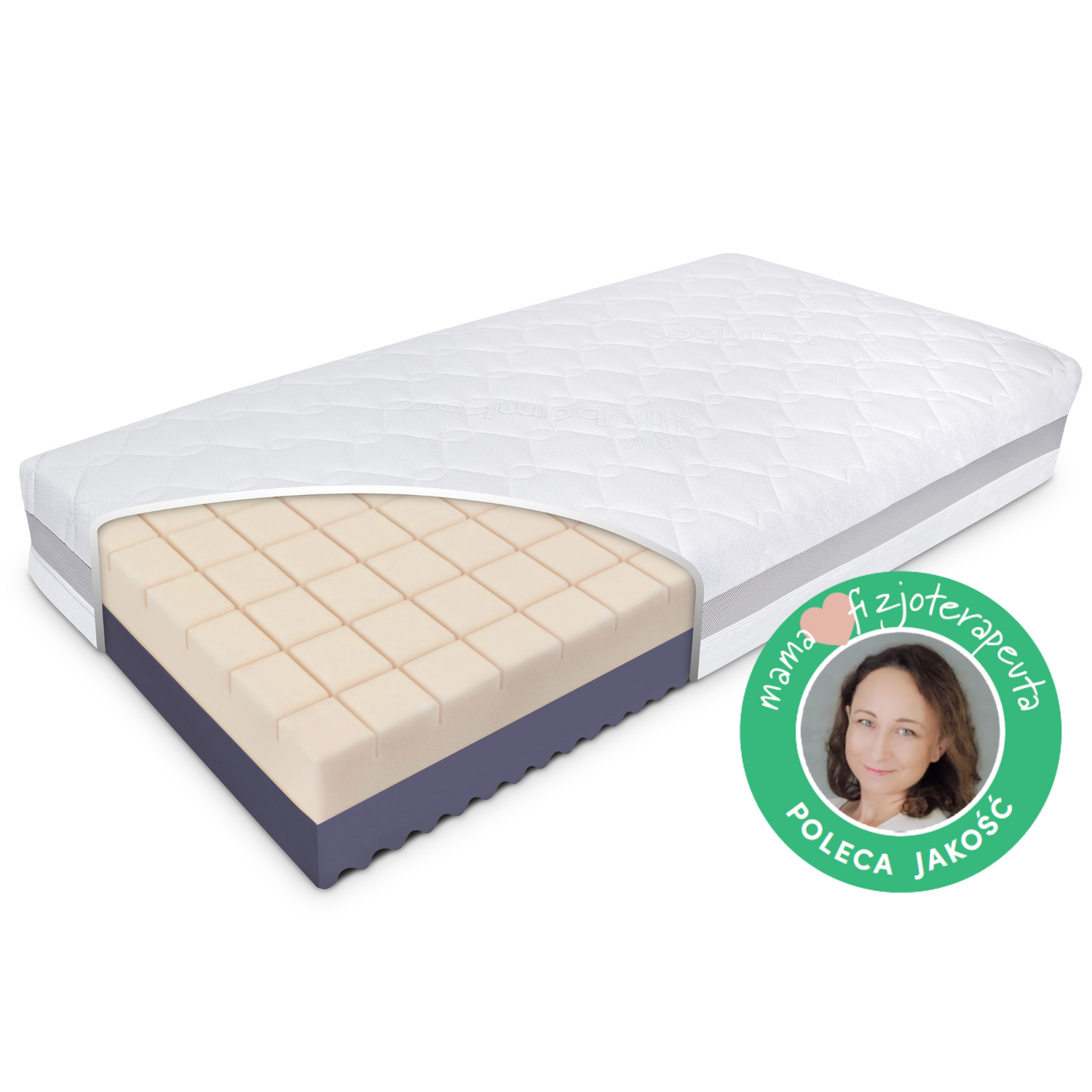 Materac 80x200 Fizjomax® Adult Poleca Mama Fizjoterapeuta
