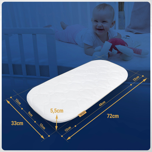 Materac do kołyski Chicco Baby Hug 72x33 Piankowy