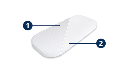 KIT - Kinderkraft Lovi 77x41 Foam Cradle Mattress + Crib Wedge