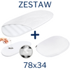 ZESTAW - Materac do gondoli 78x34 + Ochraniacz AIR PROTECT + Klin do Łóżeczka