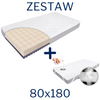  ZESTAW - Materac FizjoMAX 80x180 + Ochraniacz AIR PROTECT