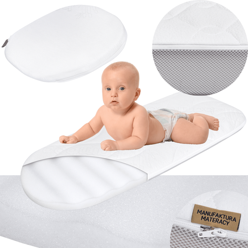 KIT - Stroller gondola mattress 77x34 + Crib wedge