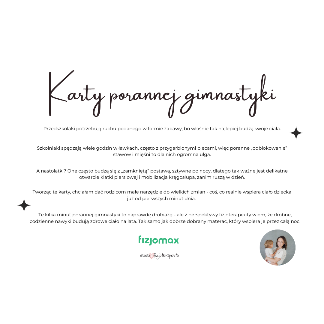 Karty porannej gimnastyki - e-book od Mamy Fizjoterapeuty