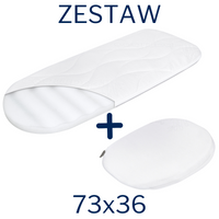 KIT - 73x36 gondola mattress + Crib wedge