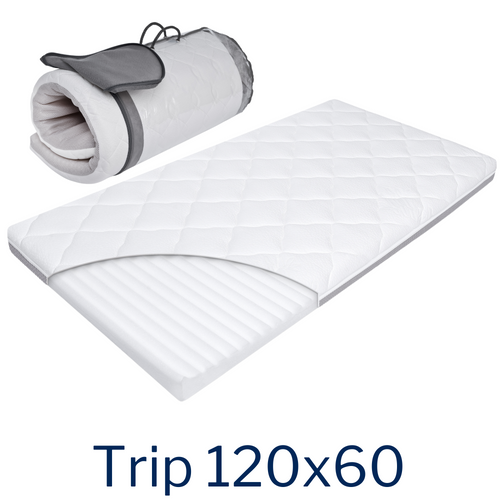 TRIP 120x60 travel mattress with transport tube