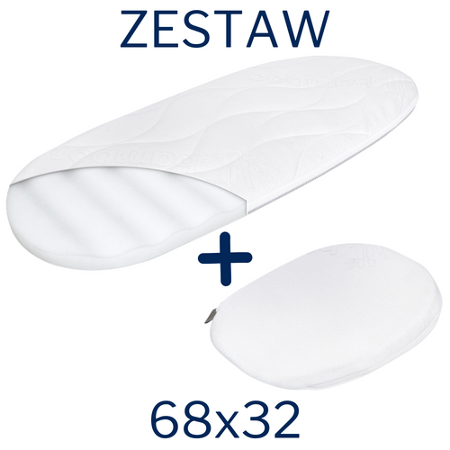 Zestaw - Materac 68x32 + 1x Prześcieradło + 1x Klin