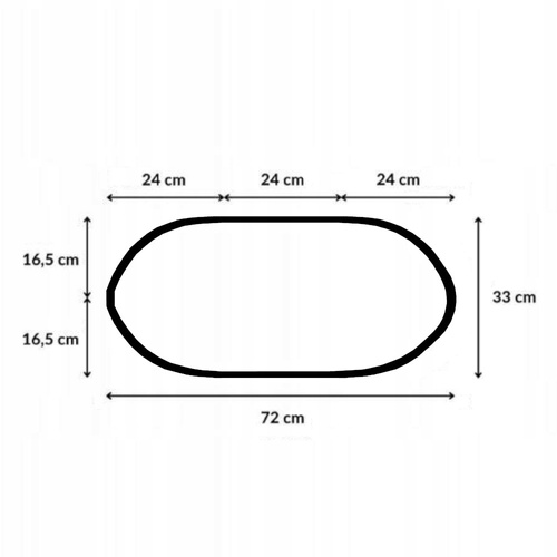 Materac do gondoli wózka 72x33 Piankowy AhojBaby