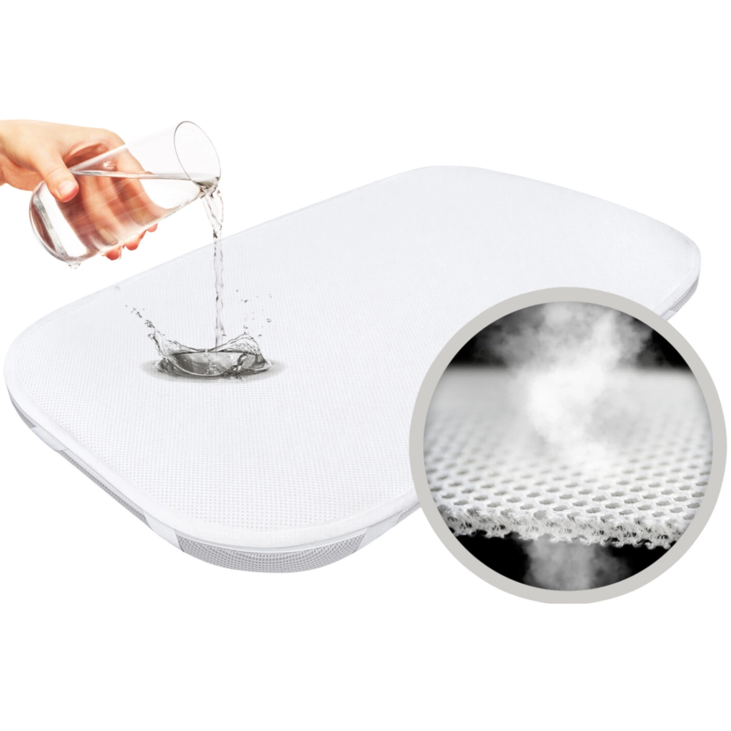 Ochraniacz na materac do Chicco Next2Me Magic/ Dream/ Essential 82x50 Oddychający Wodoodporny