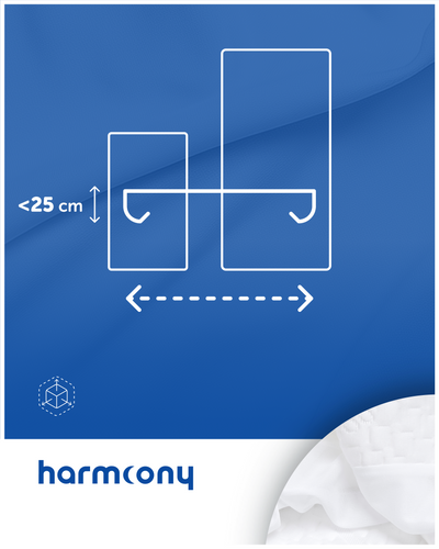 Ochraniacz na materac 80x200x25 Harmoony wodoodporny bambusowy