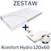 ZESTAW - Materac Komfort Hydro 120x60 + Ochraniacz AIR PROTECT