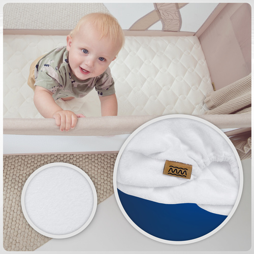 Prześcieradło do Małej Dostawki lub Kołyski Dopasowane z Gumką na Materac