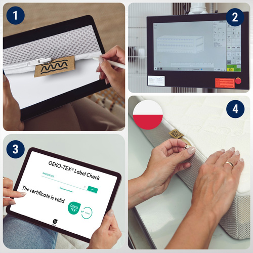 Materac 60x120 do łóżeczka Kokosowy