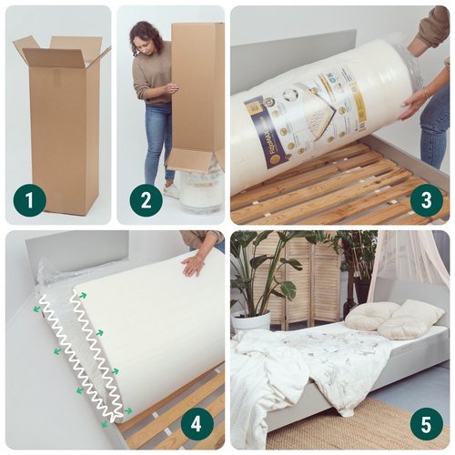Materac 120x180 FizjoMAX Junior Poleca Mama Fizjoterapeuta