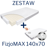 KIT - Mattress FizjoMAX Baby 140x70 + AIR PROTECT protector