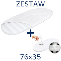 ZESTAW - Materac do gondoli 76x35 + Ochraniacz AIR PROTECT