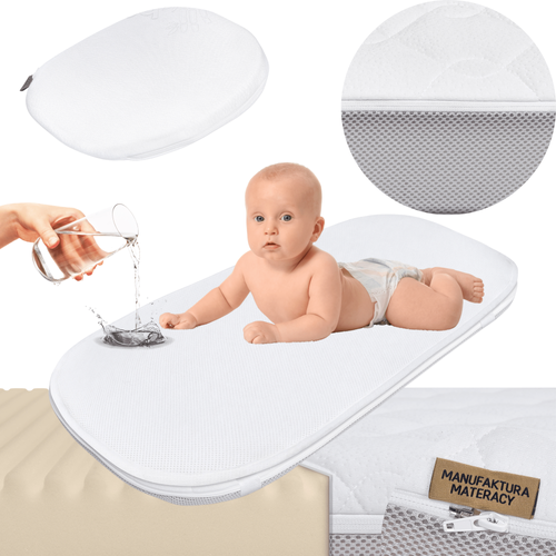 KIT - PhysioMAX First Hug cradle mattress Chicco Baby Hug 72x33 + AIR PROTECT protector