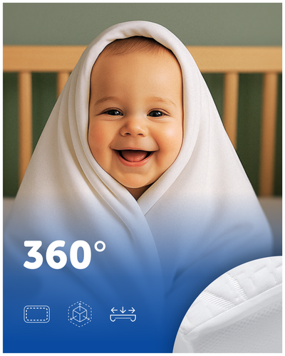 Ochraniacz na materac 140x70 Harmoony wodoodporny bambusowy