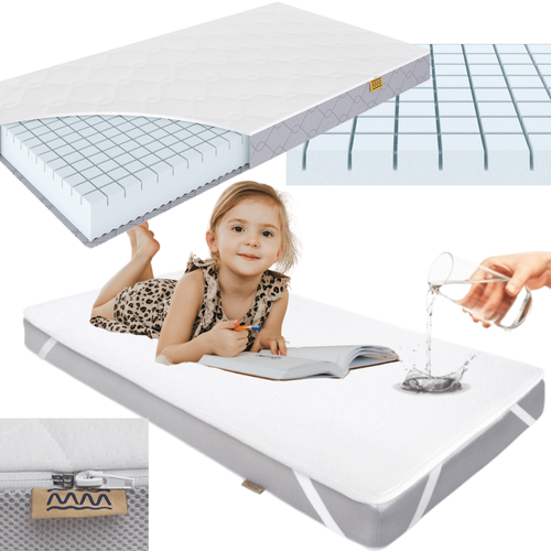 Zestaw - Materac Komfort 120x200 + 2x Ochraniacz