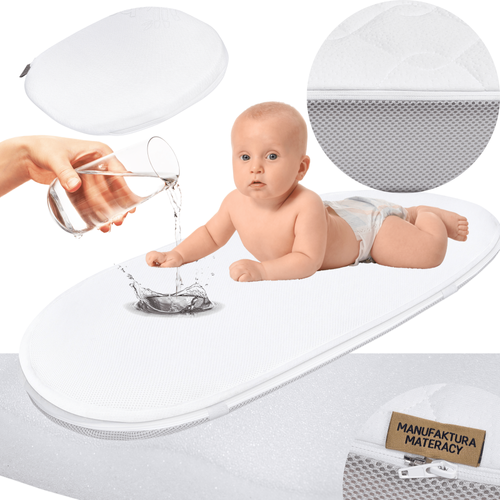KIT - Carriage mattress 72x33 + AIR PROTECT protector + Crib wedge