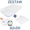  ZESTAW - Materac do Chicco Next2Me Magic/ Dream/ Essential 82x50 + Ochraniacz AIR PROTECT+ Poduszka Klin do Dostawki