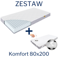 Materac KOMFORT 80x200 + Ochraniacz AIR PROTECT